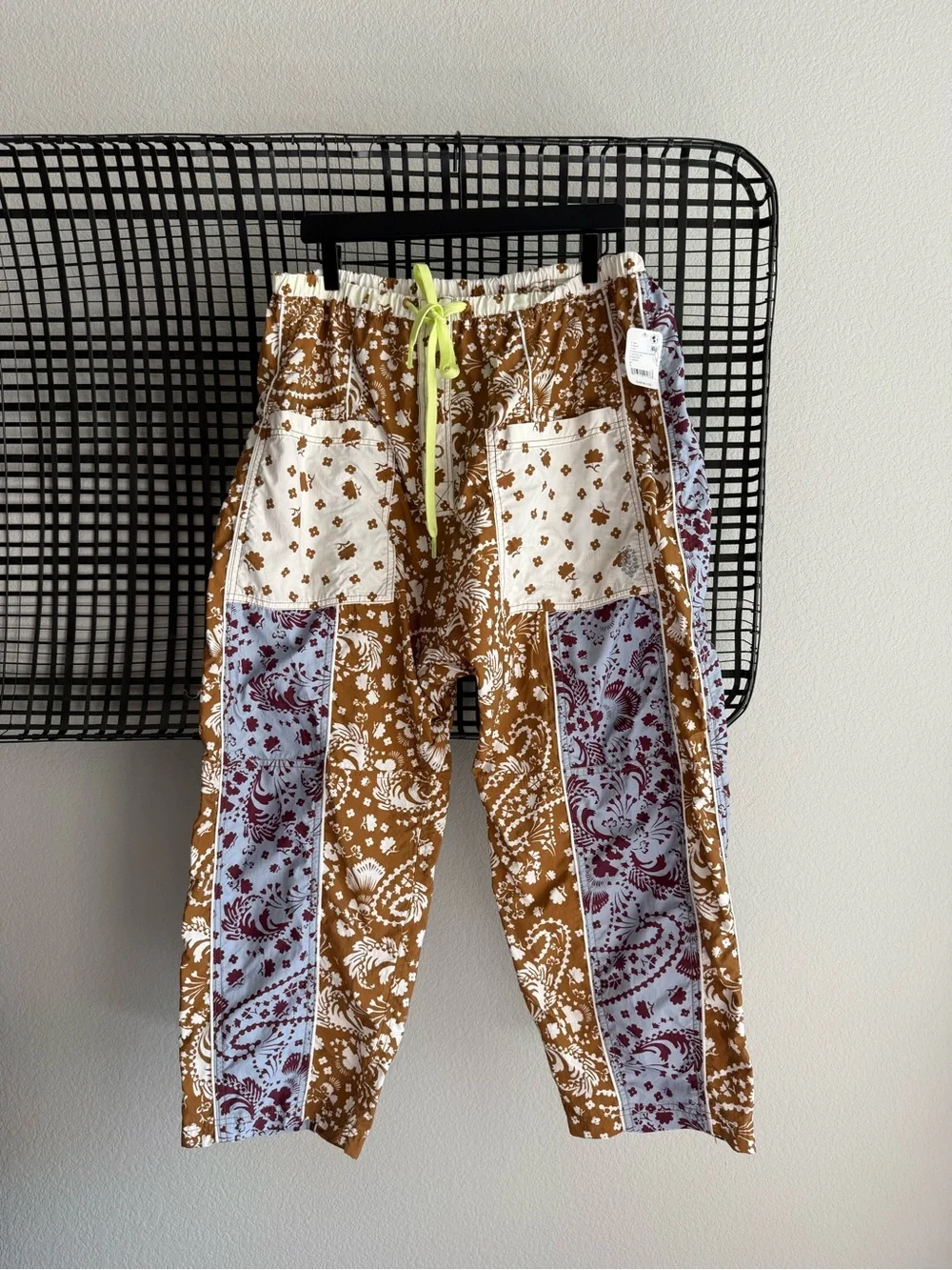 Free people Well Played Printed Pants Paisley And Floral Combo